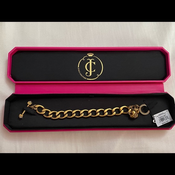 Vintage Gold Juicy Couture Charm Bracelet - Picture 1 of 5